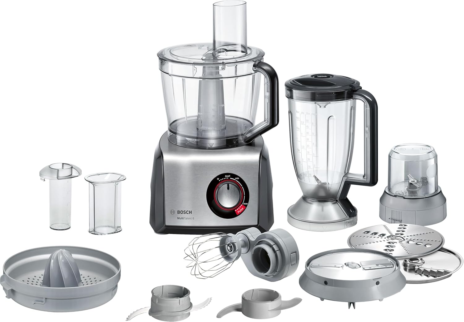 MultiTalent 8 MC812M844 – Robot de cuisine polyvalent avec plus de 50 fonctions – 1250 W – Grande capacité de 3,9 L – Couleur : Noir 1250W MultiTalent 8 Unique