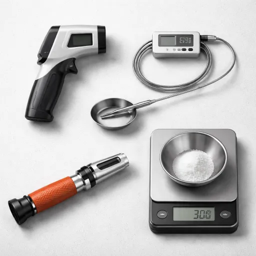 Thermomètre laser, sonde à coeur, refractomètre : les 4 outils de mesure qui changent vraiment la précision