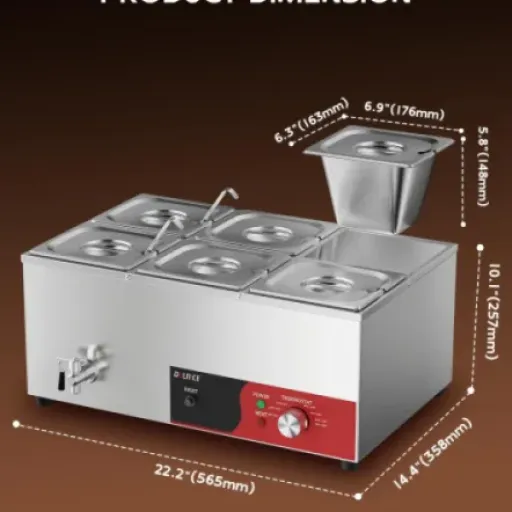 Test Bain-Marie DULNICE 6 bacs : le chauffe-plat simple qui fait le job pour les petits services