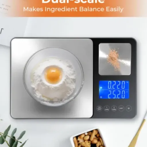 Test Balance de Cuisine Numérique à Double Plateforme Vuxava : la balance 2-en-1 qui fait le job sans chichi