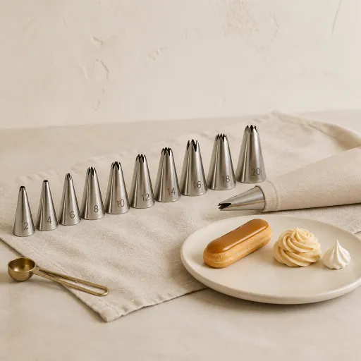 Douilles inox numérotées : la nomenclature claire pour dresser une éclair, une fleur, un nuage