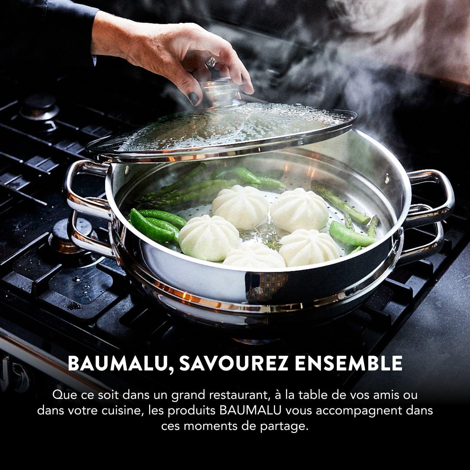 , Bassine à Confiture 38 cm en Acier Inoxydable Argenté, Capacité 9L, Poignées Métal, Compatible Tous Feux y compris Induction, Idéale pour Confitures et Cuisines Maison Unique