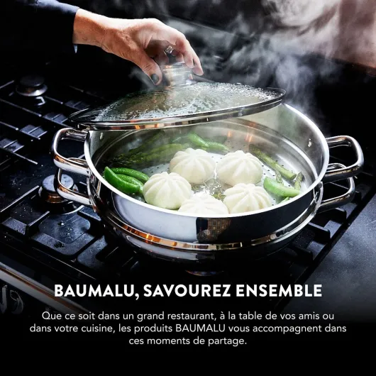 , Bassine à Confiture 38 cm en Acier Inoxydable Argenté, Capacité 9L, Poignées Métal, Compatible Tous Feux y compris Induction, Idéale pour Confitures et Cuisines Maison Unique